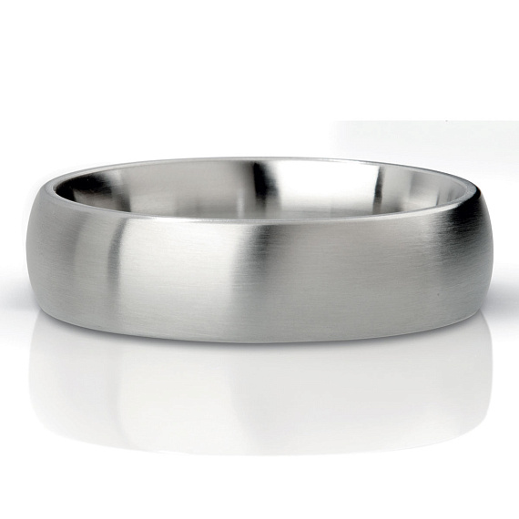 Матовое стальное эрекционное кольцо Earl - 5,5 см. - металл