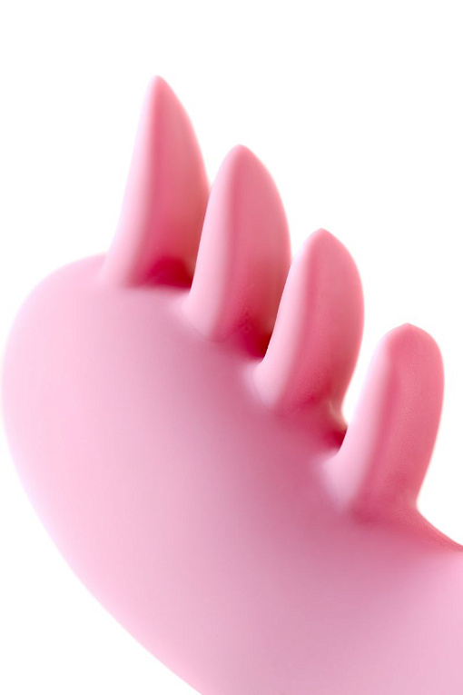Розовый вибромассажер Ornella с клиторальным стимулятором - 21,5 см. - фото 10