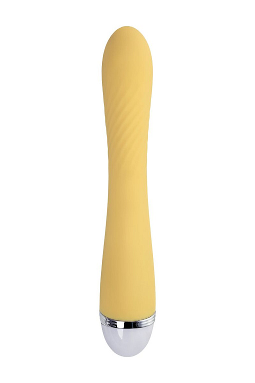 Желтый вибратор Calla - 22 см. ToyFa