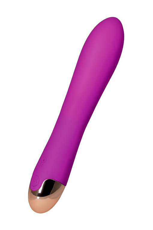 Фиолетовый вибратор-ротатор Lova-lova - 17,5 см. - силикон