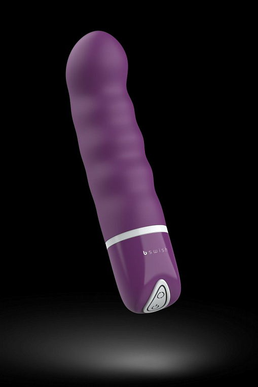 Фиолетовый мини-вибратор Bdesired Deluxe Pearl - 15,3 см. - силикон