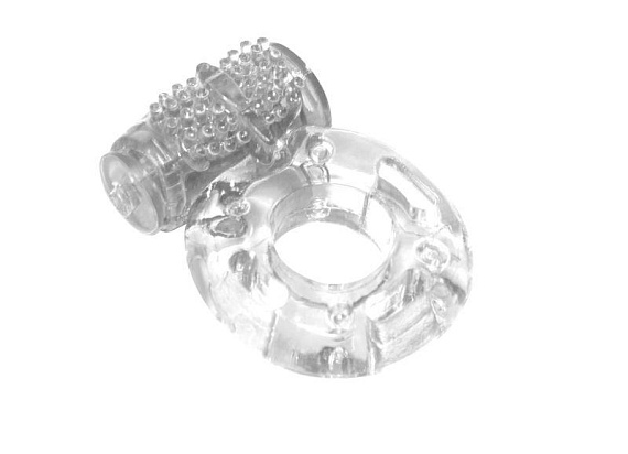 Прозрачное эрекционное кольцо с вибрацией Rings Axle-pin - Термопластичная резина (TPR)