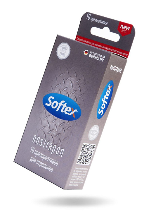 Презервативы для страпонов Softex Onstrapon - 10 шт. - латекс