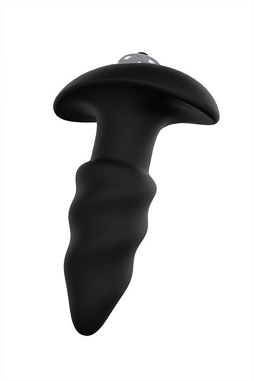 Чёрная анальная втулка S-HANDE Lovearrow с вибрацией - 10 см. - силикон
