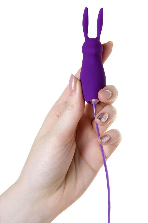 Фиолетовое виброяйцо с пультом управления A-Toys Bunny, работающее от USB от Intimcat