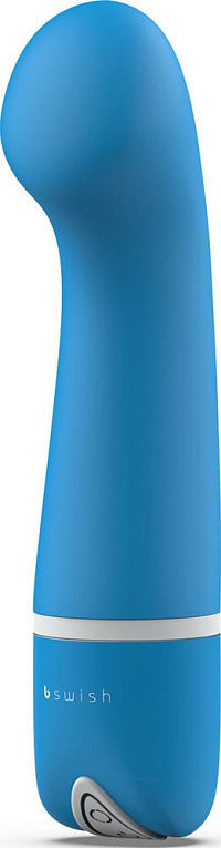 Голубой G-вибростимулятор Bdesired Deluxe Curve - 15,2 см. B Swish