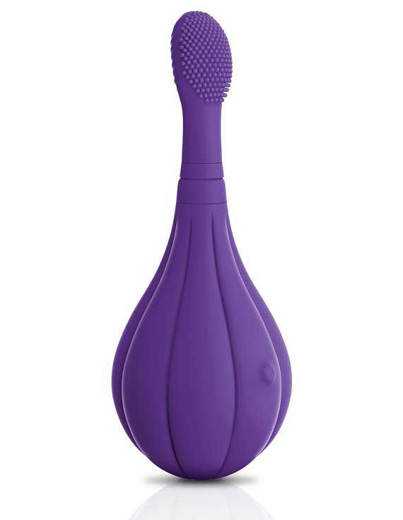 Фиолетовый вибростимулятор Focus Sonic Vibrator с 3 насадками - фото 5