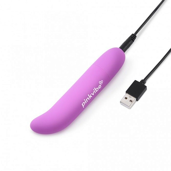 Фиолетовый вибромассажер Pink Vibe для стимуляции точки G и клитора - 12,2 см. - фото 5