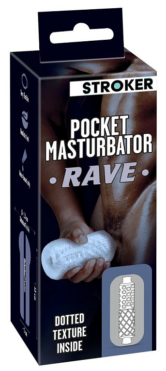 Прозрачный мастурбатор Pocket Masturbator Rave - фото 6
