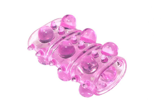 Розовая насадка на пенис Rings Armour - Термопластичная резина (TPR)