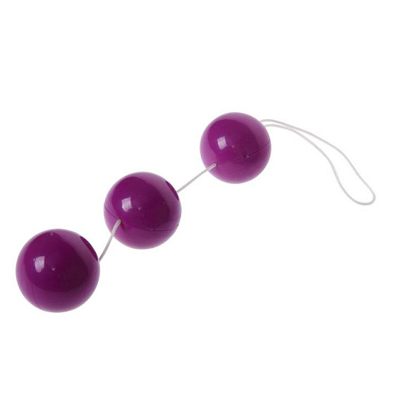 Фиолетовые вагинальные шарики на веревочке от Intimcat
