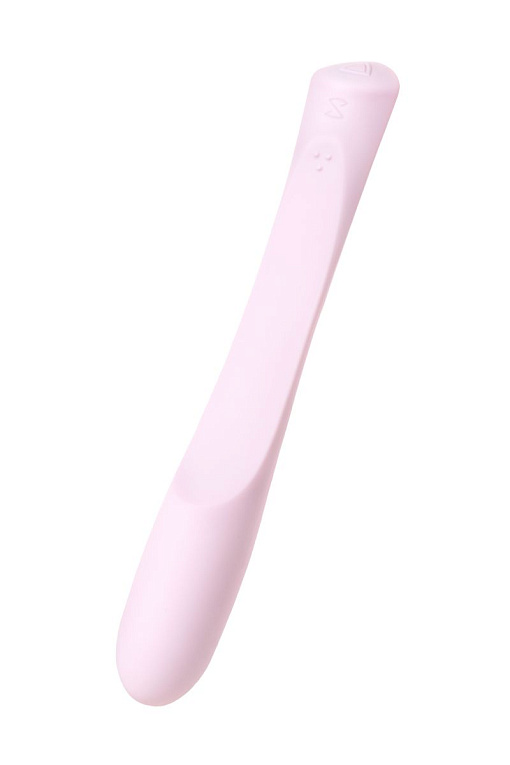 Нежно-розовый гибкий водонепроницаемый вибратор Sirens Venus - 22 см. - силикон