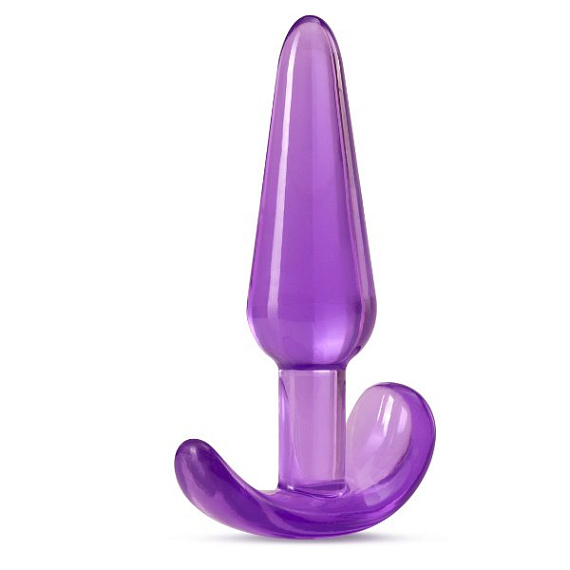 Фиолетовая анальная пробка в форме якоря Slim Anal Plug - 10,8 см. от Intimcat