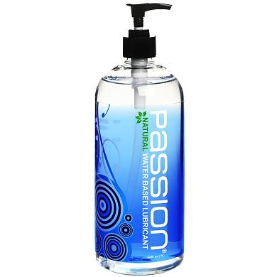 Лубрикант на водной основе Passion Natural Water-Based Lubricant - 1000 мл.