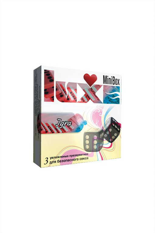 Презервативы Luxe Mini Box Игра - 1 блок (24 уп. по 3 шт. в каждой) от Intimcat