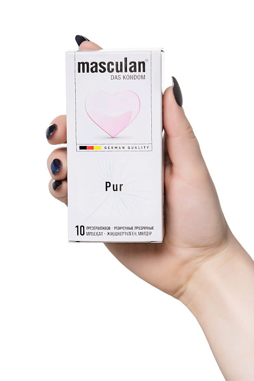 Супертонкие презервативы Masculan Pur - 10 шт. Masculan