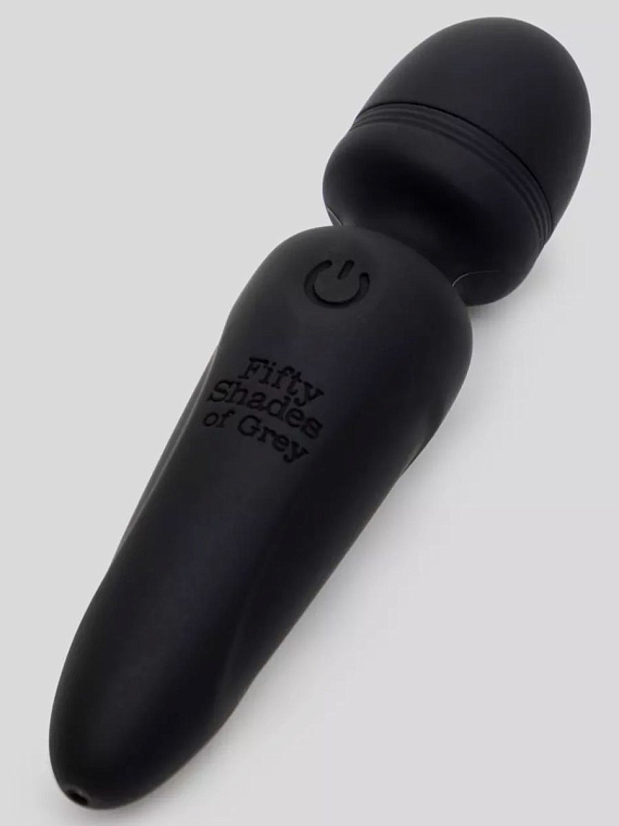 Черный мини-wand Sensation Rechargeable Mini Wand Vibrator - 10,1 см. - силикон