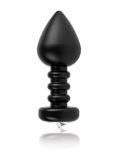 Алюминиевая черная анальная пробка Luv Plug - 10,1 см.