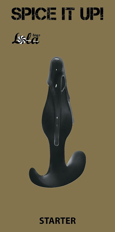 Чёрная анальная пробка Starter - 10,5 см. от Intimcat
