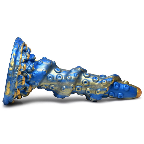 Голубой фантазийный фаллоимитатор Lord Kraken Tentacled Silicone Dildo - 21 см. от Intimcat