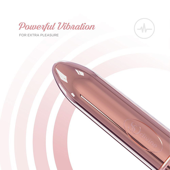 Розовая гладкая вибропуля So Divine Halo Bullet Vibrator - 8 см. от Intimcat