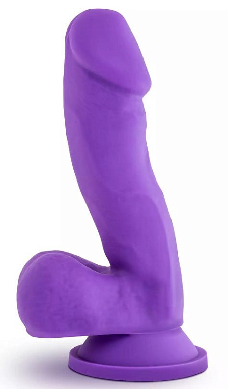 Фиолетовый фаллоимитатор Juicy - 17,8 см.