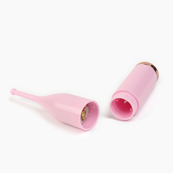 Розовый клиторальный стимулятор «Оки-Чпоки» с 2 сменными насадками Сима-Ленд