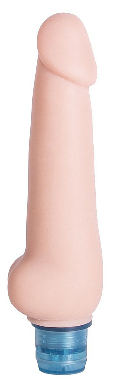 Телесный вибромассажёр Vibro Realistic Cock Dildo - 19,5 см.