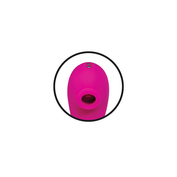 Розовый вибромассажер с клиторальным стимулятором The Note - 16,3 см. - фото 5
