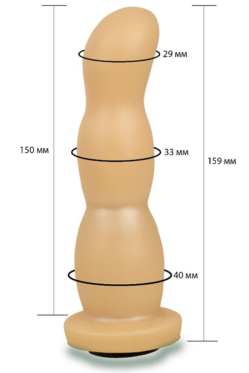 Телесная рельефная насадка Harness - 15,9 см. - поливинилхлорид (ПВХ, PVC)