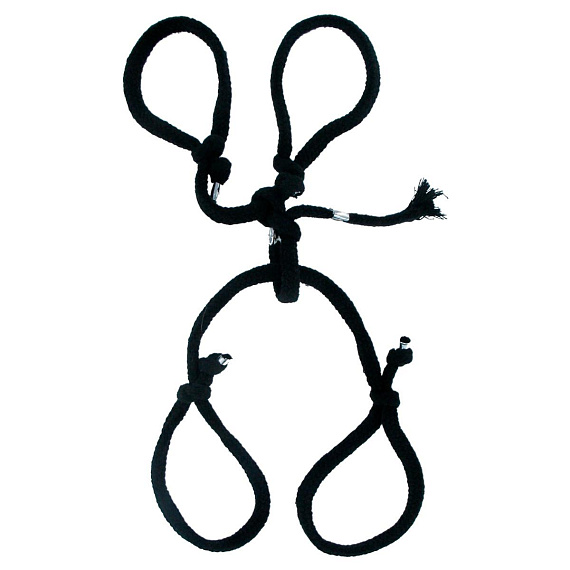 Набор для бондажа Silk Rope Hogtie от Intimcat