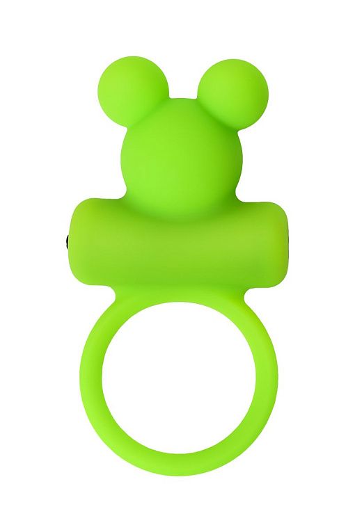 Зеленое виброкольцо на пенис A-Toys от Intimcat