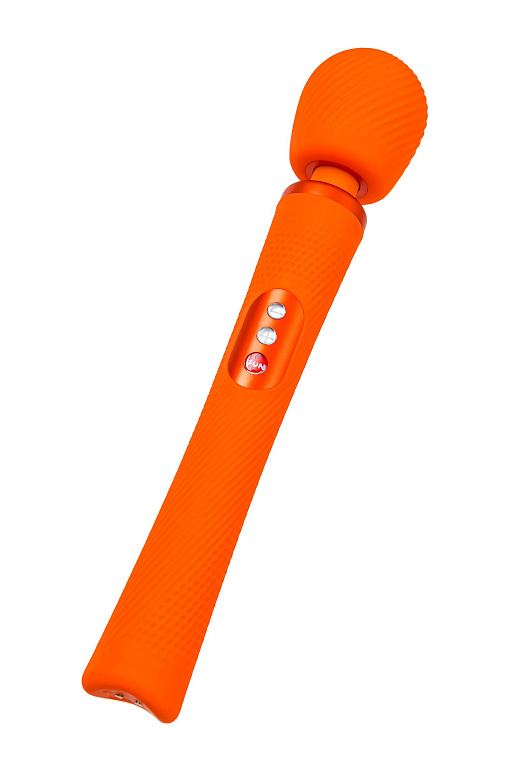Оранжевый вибромассажер Vim Vibrating Wand - 31,3 см. - фото 8