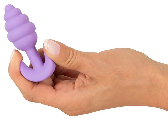 Фиолетовая анальная втулка Mini Butt Plug - 7,5 см. - фото 6