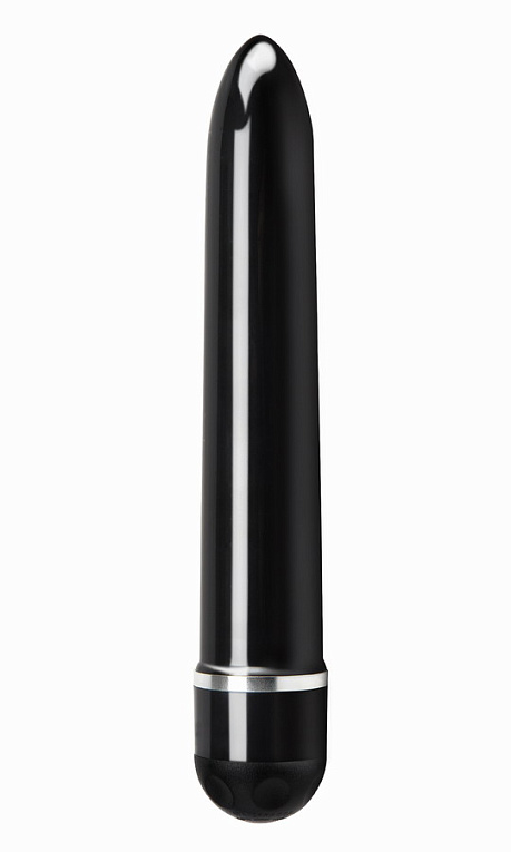 Чёрный классический вибратор Le Reve Slimline - 17,1 см. - анодированный пластик (ABS)