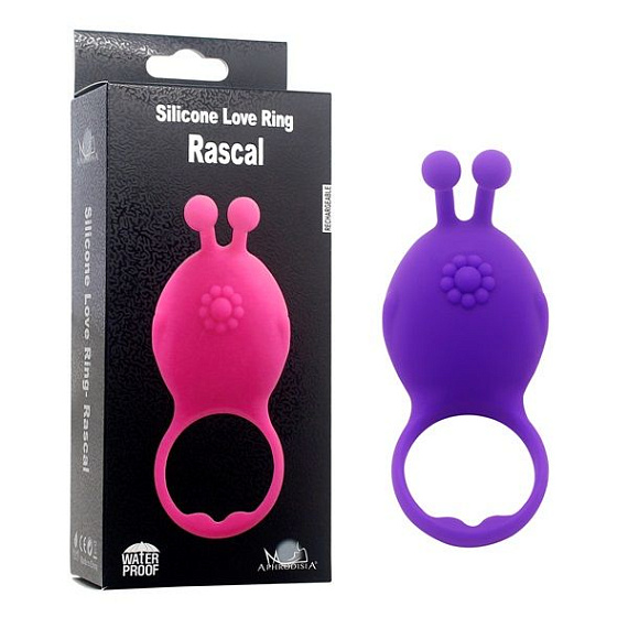Фиолетовое виброкольцо на пенис Rascal от Intimcat