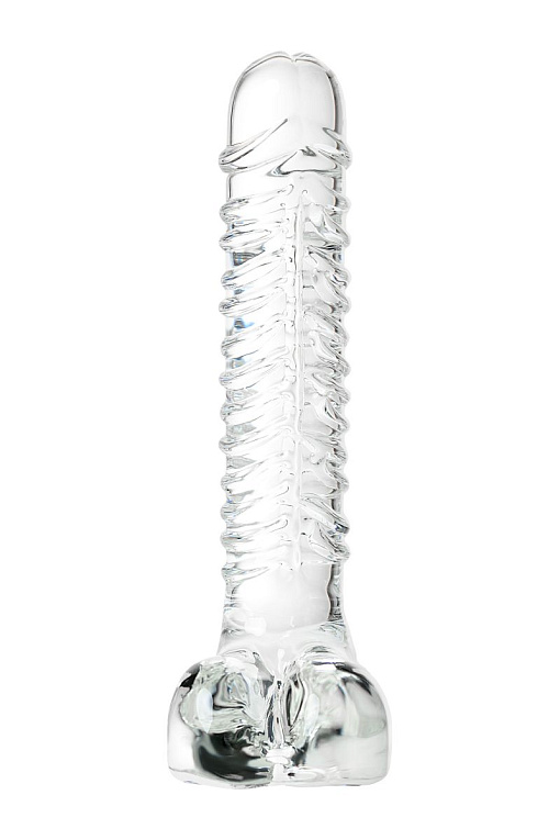 Стеклянный прозрачный фаллоимитатор Sexus Glass - 21 см. Sexus Funny Five