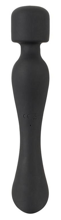Черный вибромассажер с подогревом Cupa Warming Wand - 22,6 см. Orion