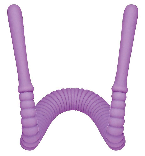 Фиолетовый гибкий фаллоимитатор Intimate Spreader для G-стимуляции - силикон