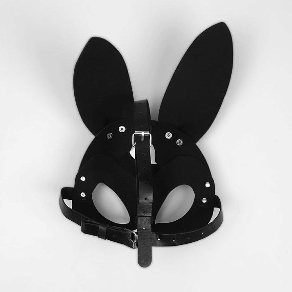 Черная маска «Непослушная зайка» с ушками от Intimcat