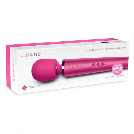Розовый матовый жезловый вибратор Le Wand с 20 режимами - фото 5