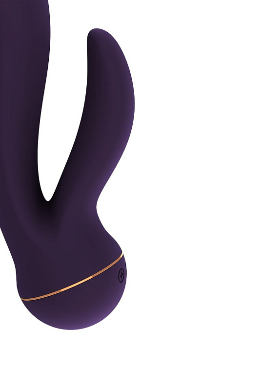 Фиолетовый вибратор Nim с клиторальным отростком - 18,8 см. от Intimcat