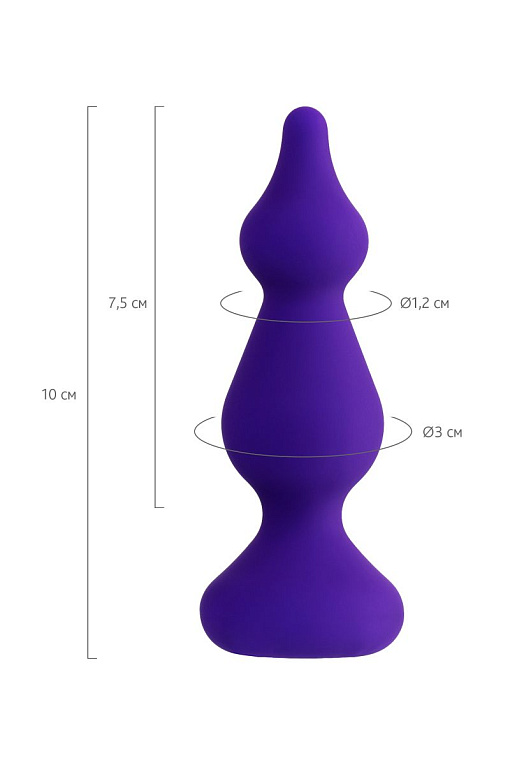 Фиолетовая анальная втулка Sholt - 10 см. - фото 7