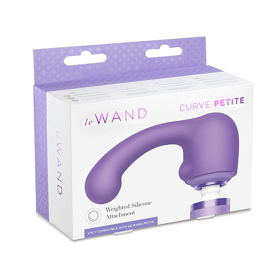 Фиолетовая утяжеленная насадка CURVE для массажера Le Wand от Intimcat