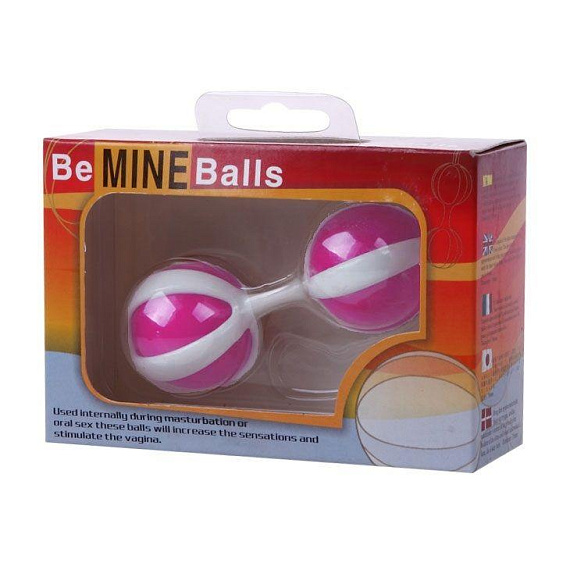 Розовые вагинальные шарики на мягкой сцепке BE MINI BALLS - Термопластичная резина (TPR)
