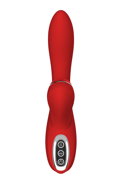 Красный тройной вибромассажер Anna - 20,5 см. Dream Toys