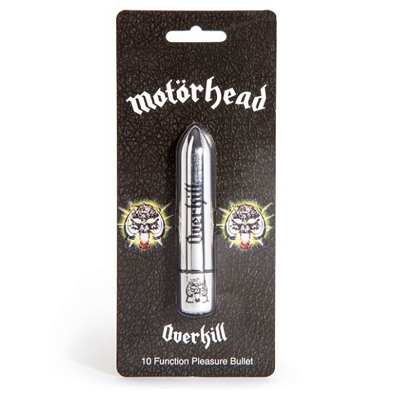 Вибропуля Motorhead Overkill с 10 функциями - 9,5 см. 