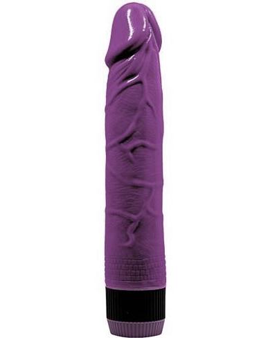 Фиолетовый вибратор-реалистик Adour Club - 22,5 см.
