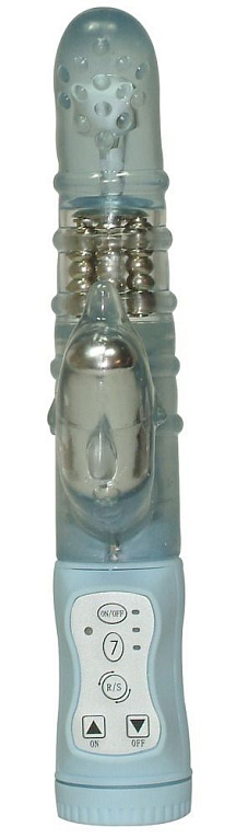 Полупрозрачный вибратор  Дельфин  - 21 см. от Intimcat