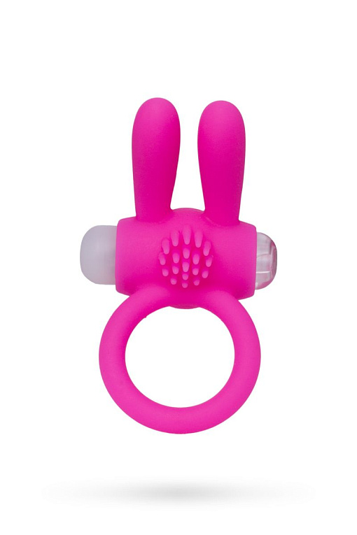 Розовое эрекционное кольцо на пенис с ушками Штучки-дрючки